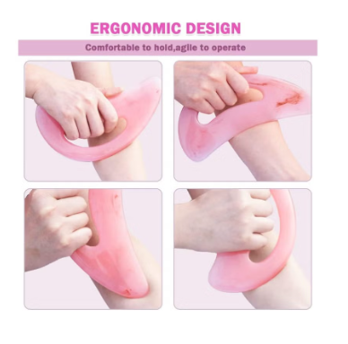 Large Resin Gua Sha Massage Tool with Handle