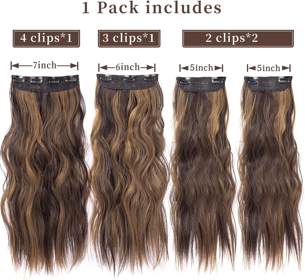 Clip in Hair Extensions 4 Pcs