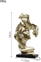 Couple Figurines Gold Statue