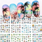 Summer Nail Art Stickers 12 Sheets