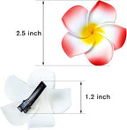 Hawaiian Flower Hair Clips 24 Pack