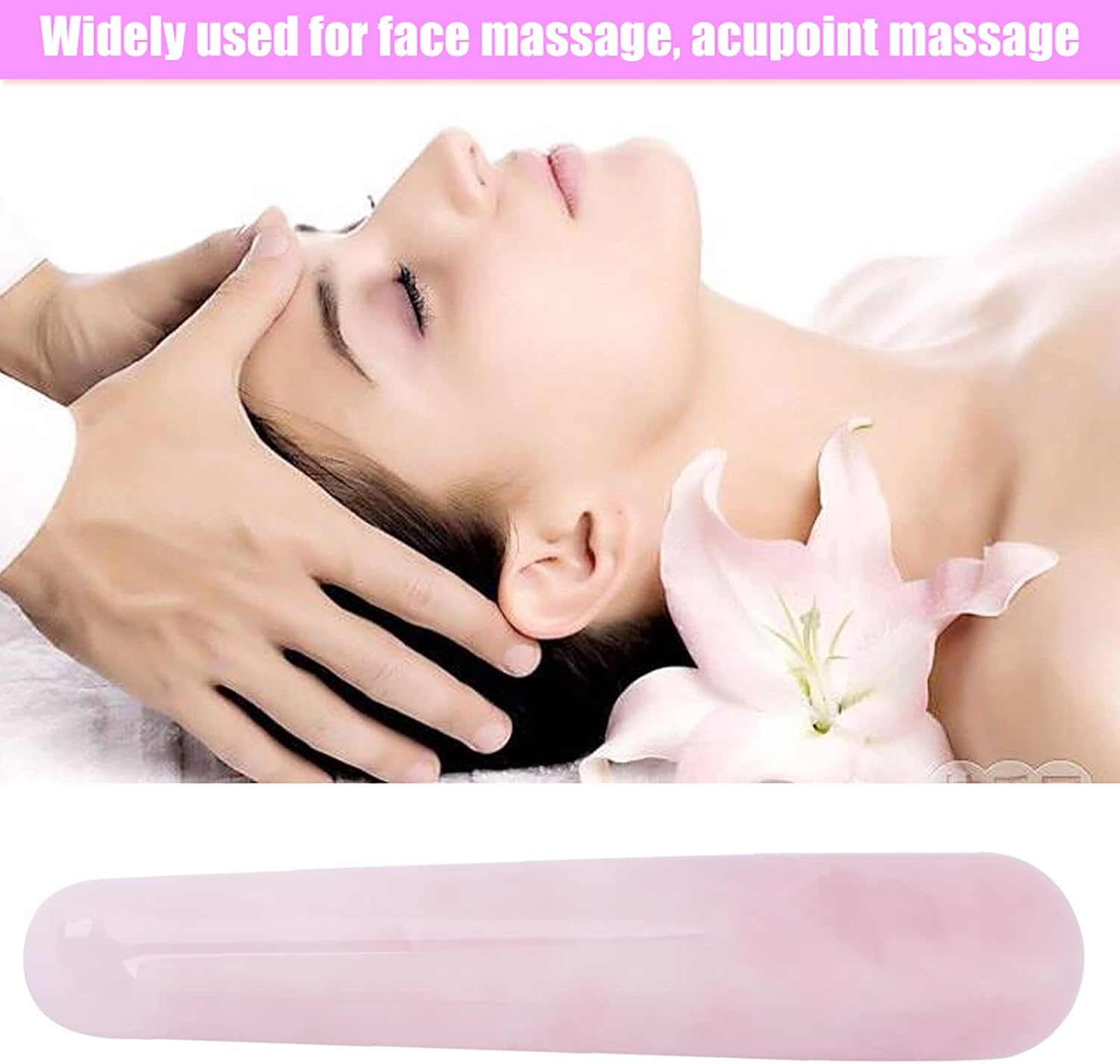 Crystal Rose Quartz Massage Wand