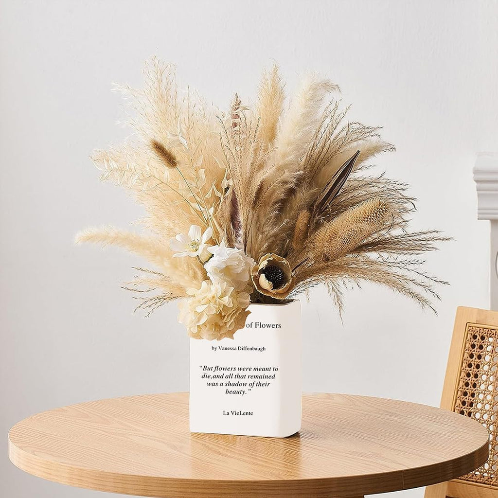 Book-Shaped Decorative Vase
