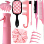 12-Piece Pink Hair Styling Set 
