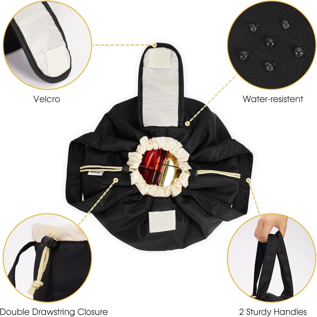 Large Barrel Drawstring Cosmetic Bag