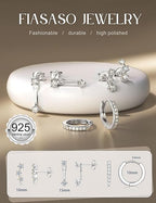 Earrings Set for Multiple Piercing Dainty 3 Pairs