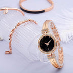 Elegante Watch and Bracelet Set for Women