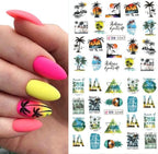 Summer Nail Art Stickers 12 Sheets