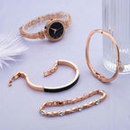 Elegante Watch and Bracelet Set for Women