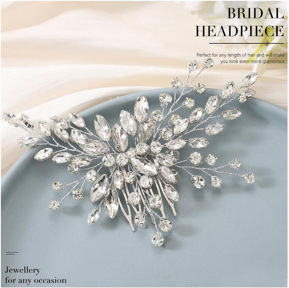 Elegant Rhinestone Bridal Hair Comb