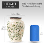 Ceramic flower vase for home decor