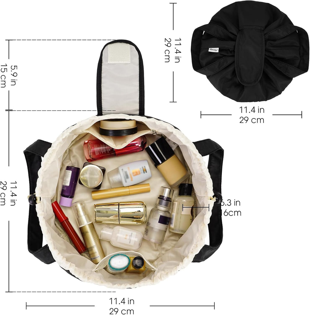 Large Barrel Drawstring Cosmetic Bag