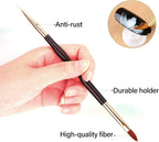 Nail Brush Set for Gel & Acrylic Nails 3 Pcs