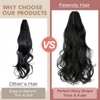 Curly claw clip ponytail extension 1 Pcs