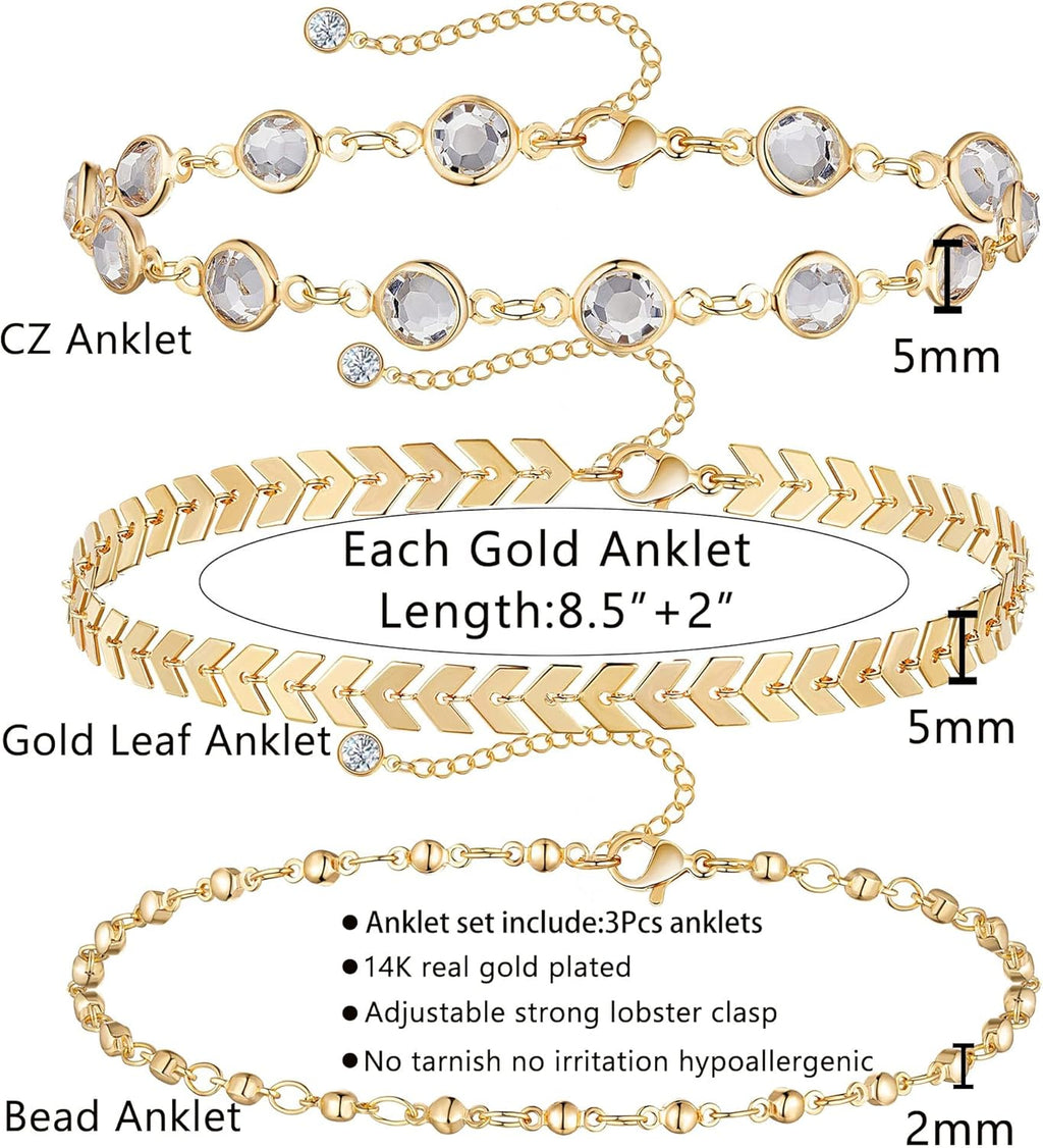 Gold Plated Stainless Steel Adjustable Foot Jewelry