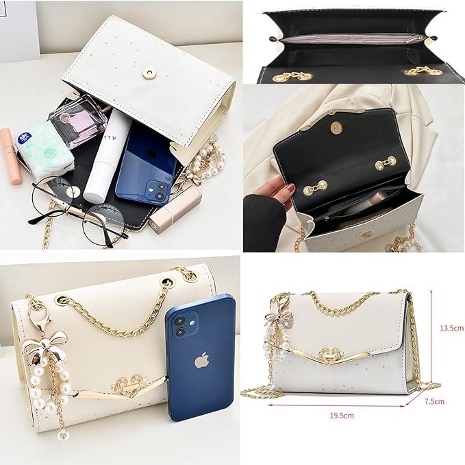 Small Leather Crossbody Bag for Women