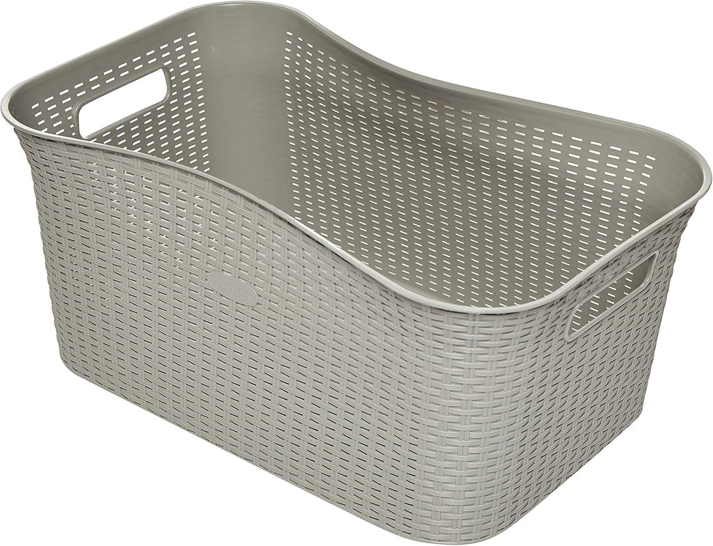Cosmoplast 50L Laundry Basket Grey