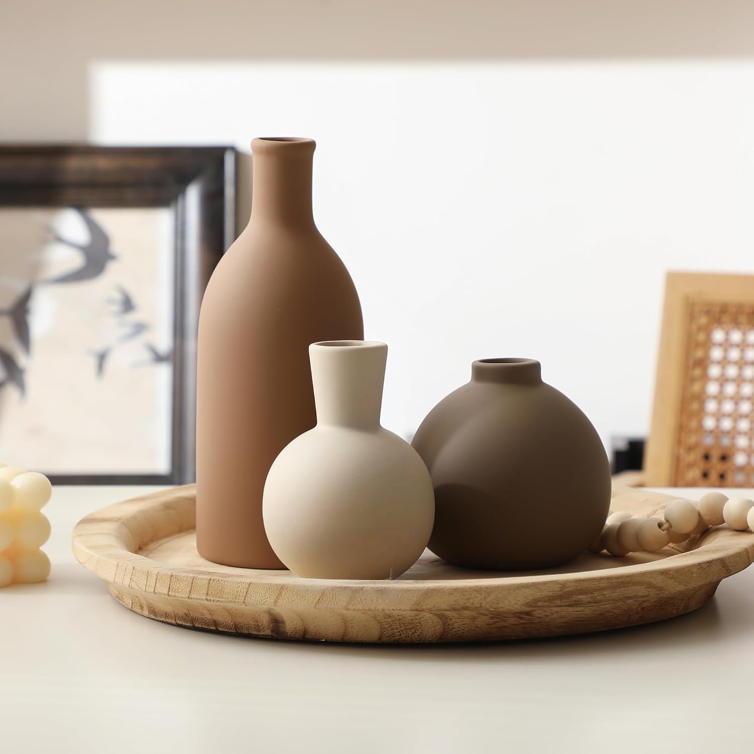 Ceramic Home Decor Vase Set of 3