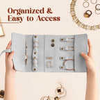 Jewelry Roll Bag Foldable Travel Organizer
