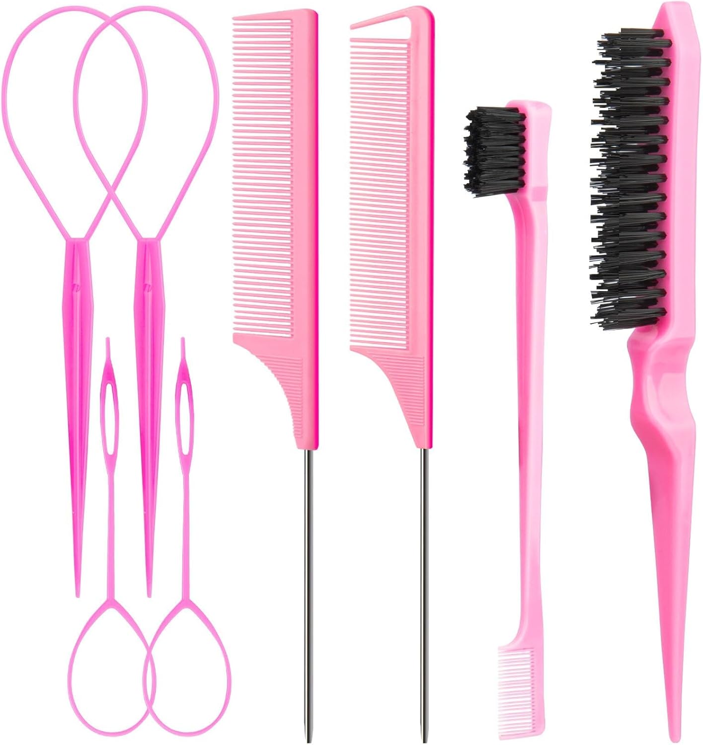 Hair Styling Combs Set 8 Pcs