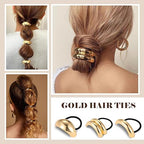 6 Pieces Metal Geometric Hair Bands for Women