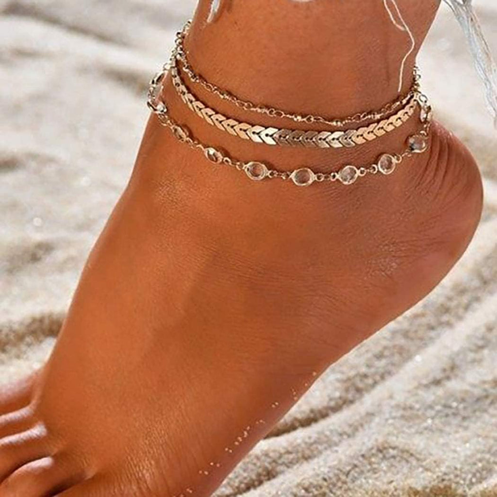 Gold Plated Stainless Steel Adjustable Foot Jewelry