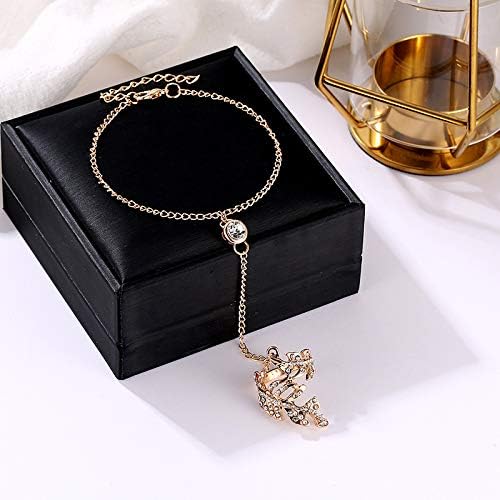 Elegant Finger Ring Bracelet Set for Women