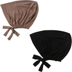 2 Pieces Muslim Hijab Cap for Women