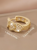 Heart-Shaped Hoop Earrings for Women