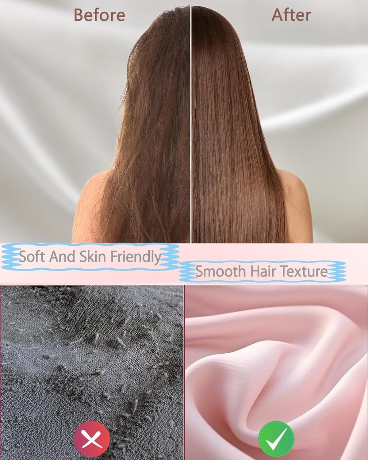 Adjustable Silk Satin Hair Bonnet for Sleeping