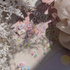 Tazweeq 5D Vintage Floral Nail Stickers