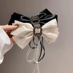 Large Bow Hair Clip Rhinestone Hair Barrette