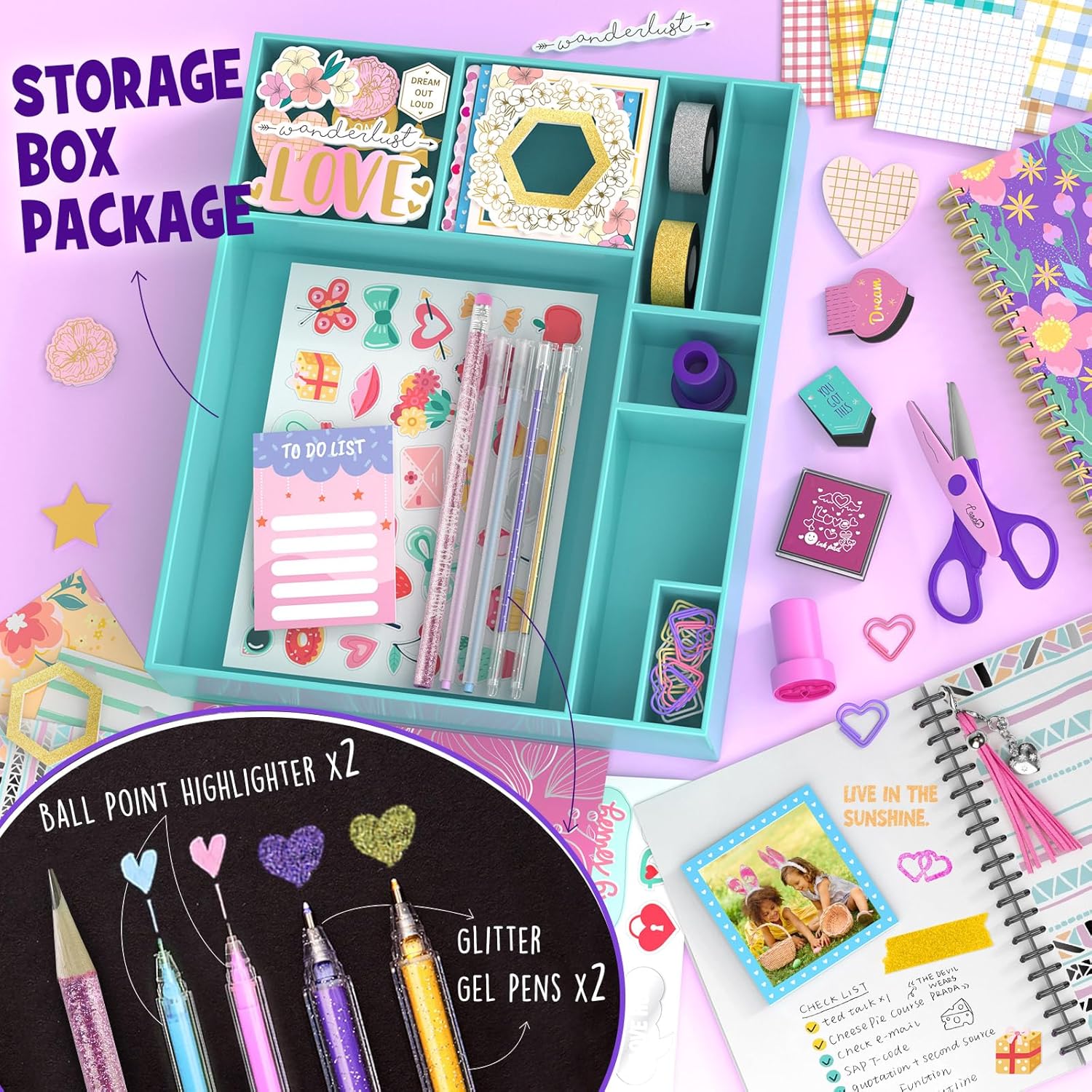 Scrapbook & Stationery Set for Creative Writing