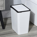 Slim Trash Bin with Lid – 13L Press Top Waste Bin for Kitchen, Bedroom & Home Use