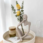 Thinker Statue Sandstone Resin Sculpture