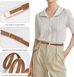 Women's Classic Leather Belts 3 Pcs
