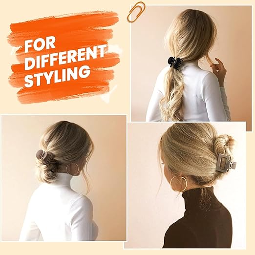 Stylish Hair Claw Clips Set for Women 11 Pcs