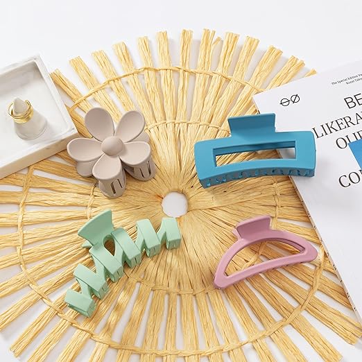 8 Pcs Flower Hair Claw Clips for Women