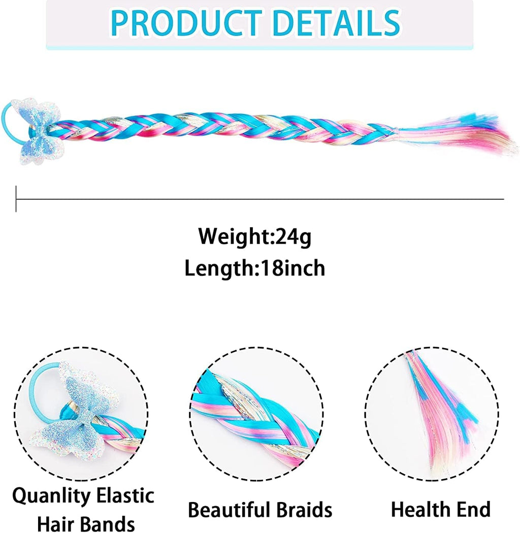 Ponytails Hair Extensions Bands 8 Pcs