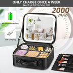Makeup Bag with LED Mirror
