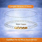 Unisex Natural Stone Bead Bracelet