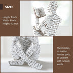 Home Decor Pulp Reading Women Statue