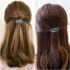 Vintage Rhinestone Hair Clips 2 Pcs