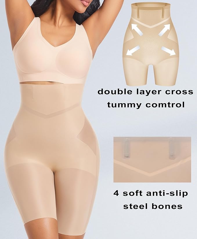 Tummy Control Shapewear Shorts for Women