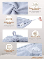 Microfiber Hair Towel for Women 3 Pcs