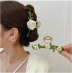 3 Pcs Large Butterfly Flower Hair Claw Clips for Women