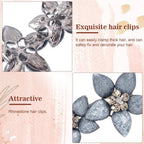Vintage Rhinestone Hair Clips 2 Pcs