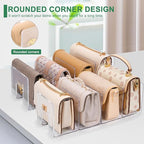 2 Pack Large Acrylic Purse Organizer for Closet