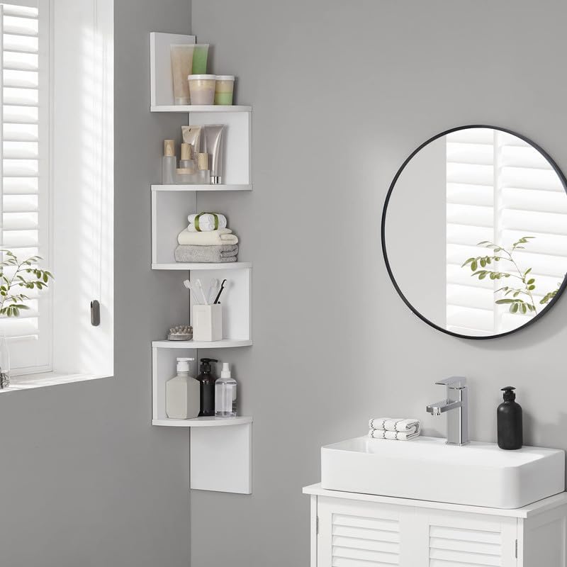 Corner Shelf Wall Mount 5-Tier