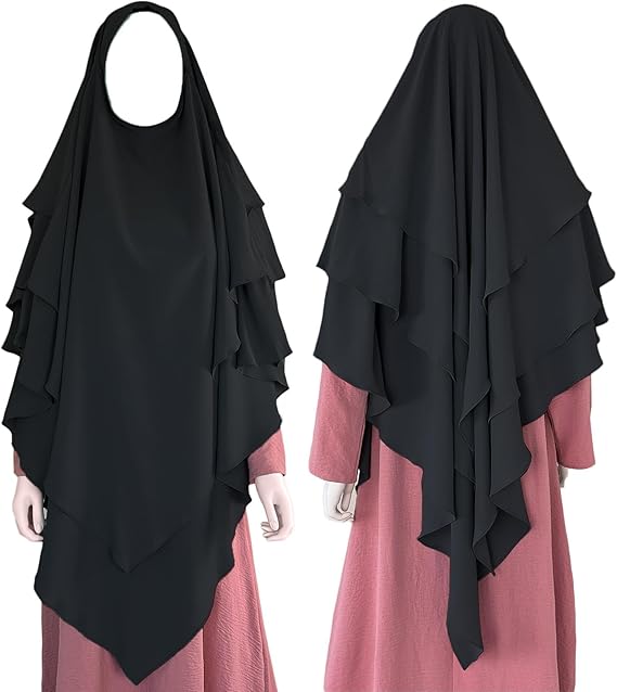 3-Layer Long Head Scarf for Prayer
